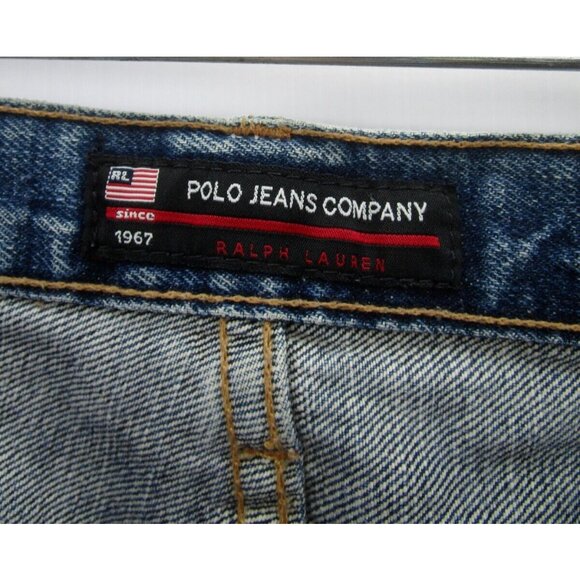 VINTAGE Ralph Lauren Polo Jeans 34X30 Carpenter C-5 Baggy Skater 90s * - Picture 11 of 14